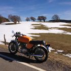 Motorrad Frühling auf dem Schauinsland mit Laverda SF 750