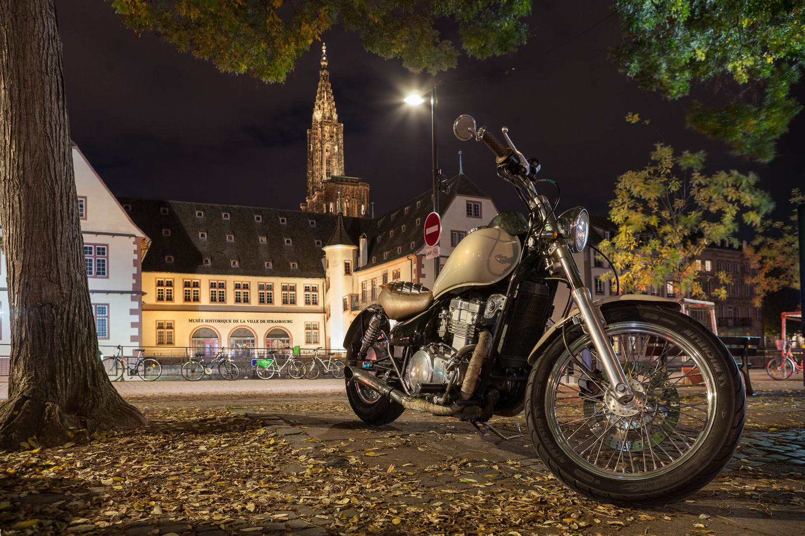 Motorrad in Strassburg