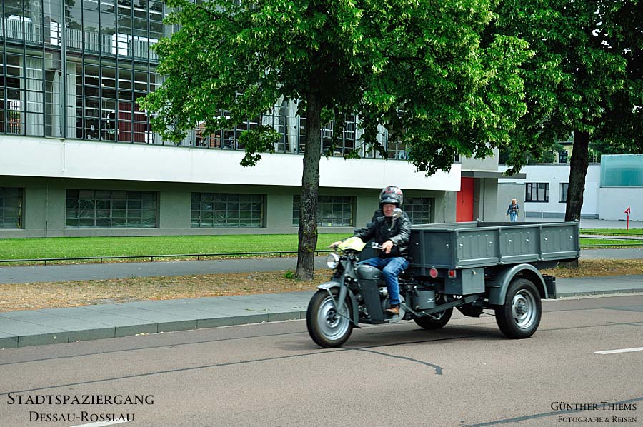 Motorrad mit Hänger