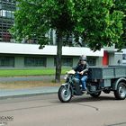 Motorrad mit Hänger