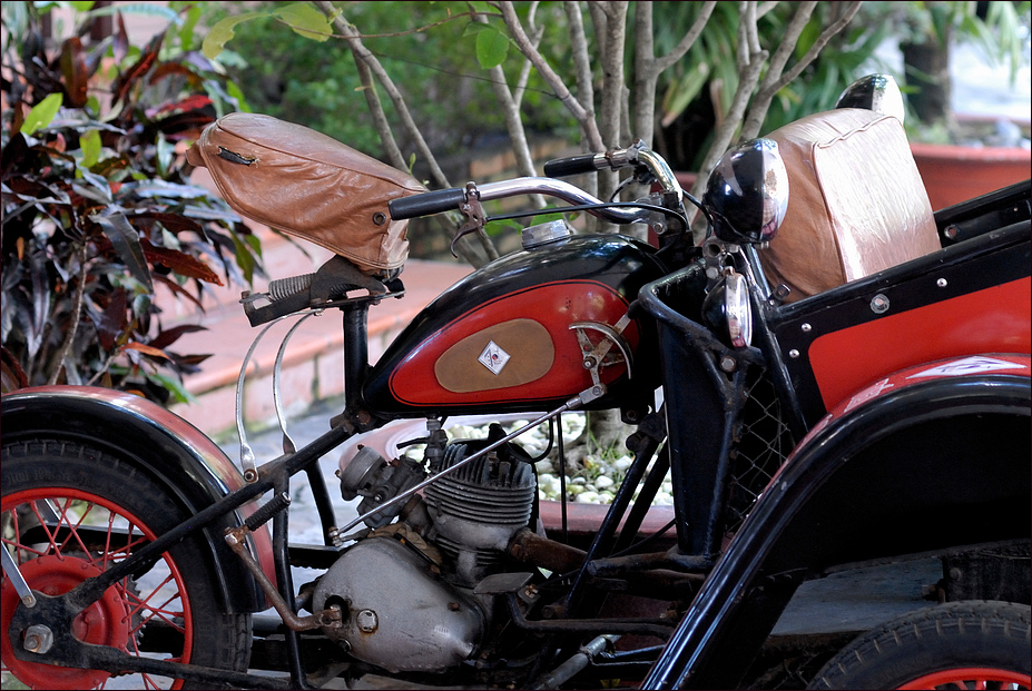 Motorrad Oldtimer in Vietnam