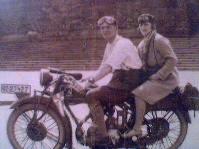 Motorradausflug meiner Großeltern