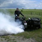 Motorraddemonstration auf polnisch