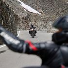 Motorradfahrer am Stilfser Joch