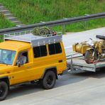 Motorradtransport auf der A 3