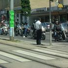 Motorräder Straßenbild am 21 Mai