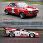 Motorsport-Fest, TW-Revival & mehr am Ring : "Bertone" Alfa Gr.2 vs BMW M1 Gr.5