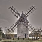 Moulin dans la grisaille... retraité (Meux, charente-maritime)