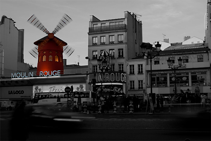 moulin rouge in blackwhite...and rouge