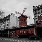 Moulin Rouge in red Paris