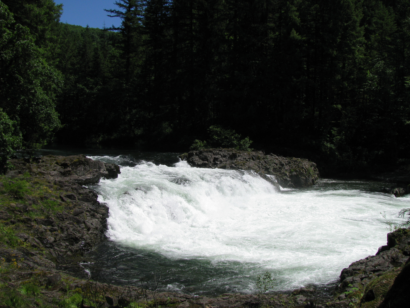 Moulton Falls, North Fork Lewis River, Yacolt Washington State, USA