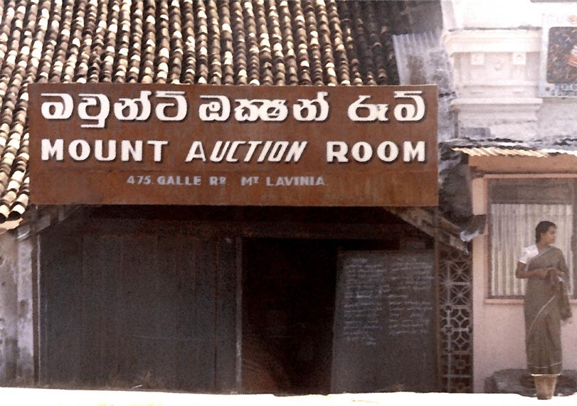 Mount Auction Room Galle Road Columbo 1976