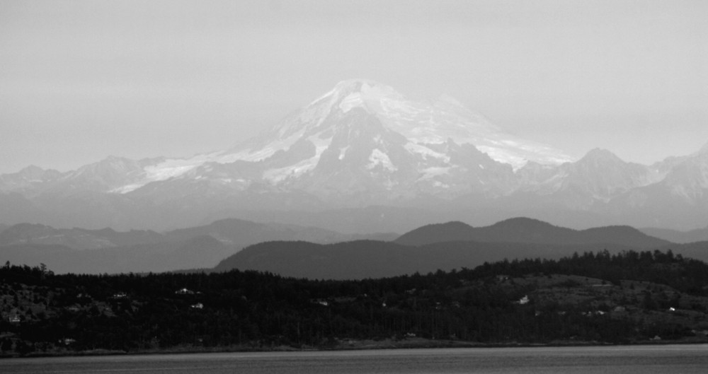 Mount Baker aus der Sicht von Vancouver Island