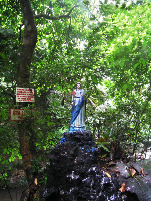 Mount Banahaw, Santa Lucia, holy Maria in the jungle. Philippines