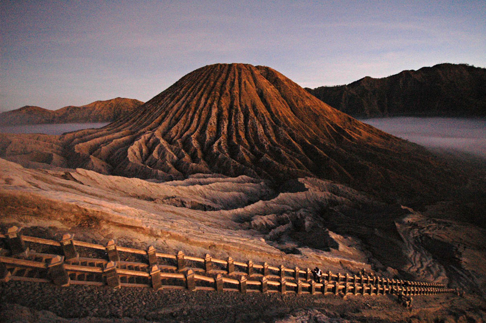 Mount Batok seen from Mount Bromo