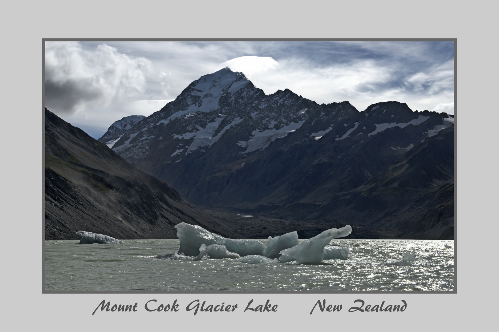 Mount Cook Glacier Lake