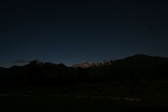 Mount Cook unter Sternenhimmel