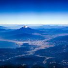 Mount Fuji - Anblick aus dem Flugzeug