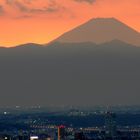 Mount Fuji im Sonnenuntergang