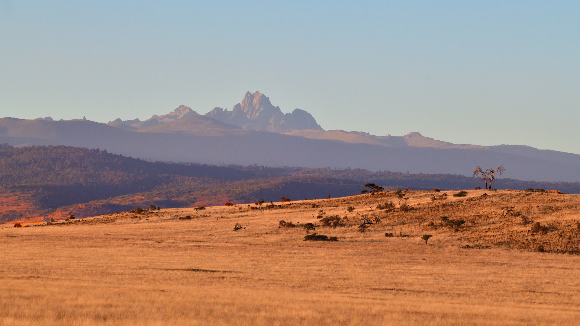 Mount Kenya at 6:30 AM