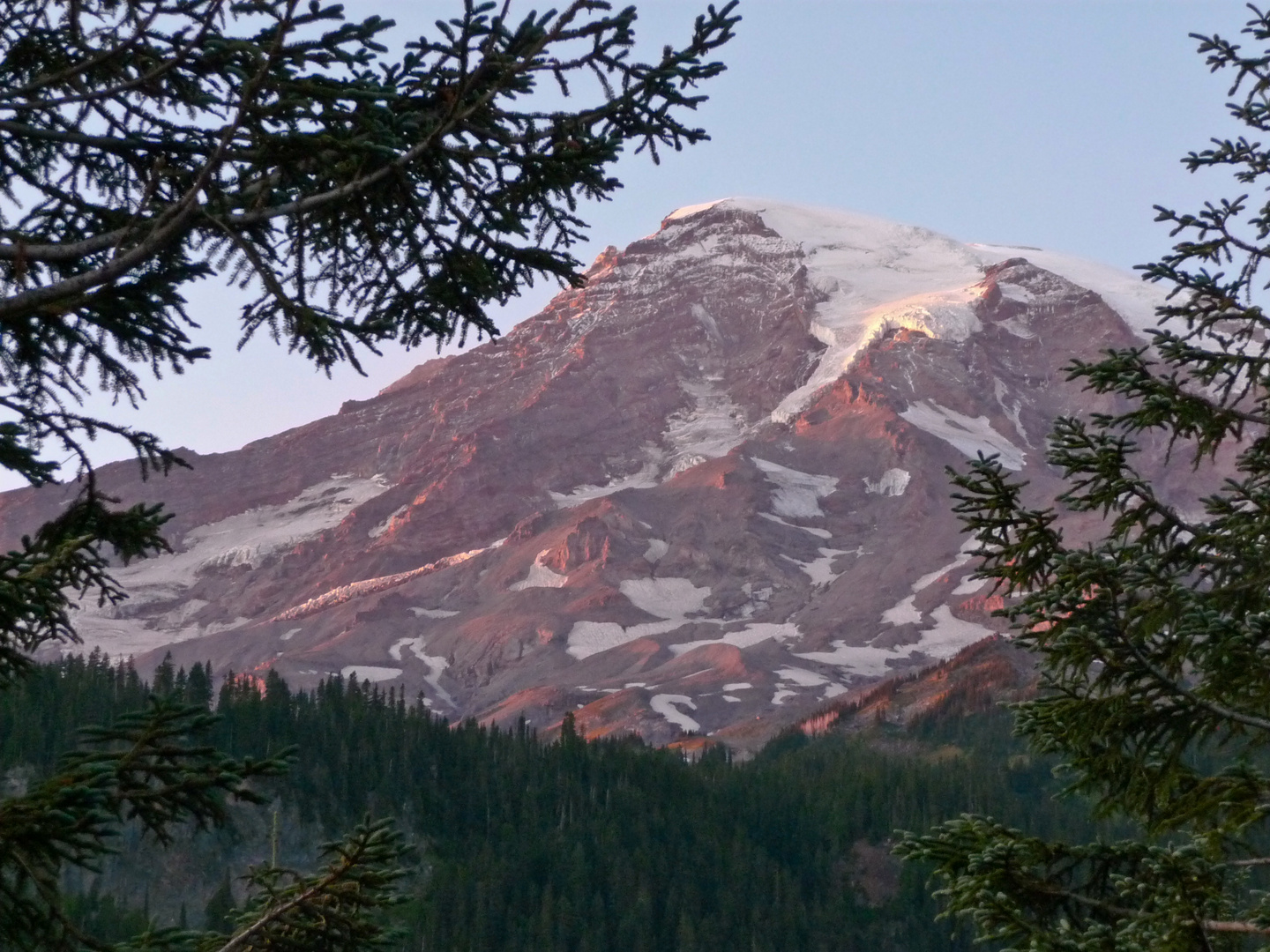 Mount Rainier on Fire