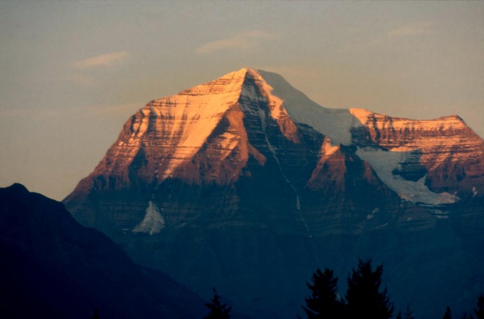 Mount Robson am Abend