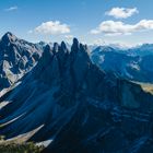 Mount Seceda Aerial Panorama 2500m