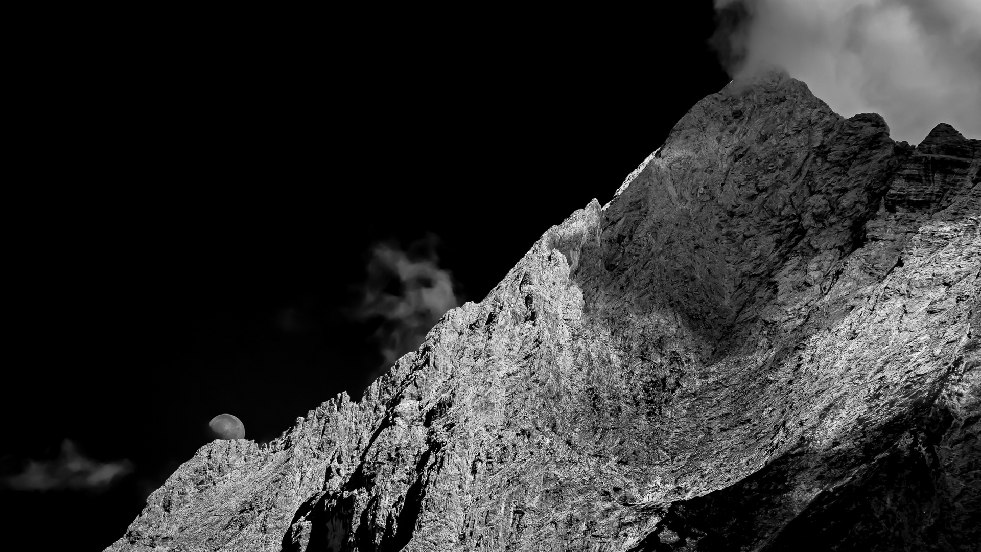 Mountain and Moon