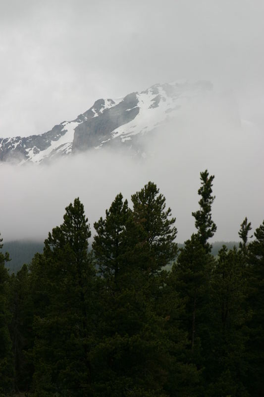 Mountain in the clouds