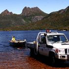 Mountain-Lake, St Clair National Park,Tasmania