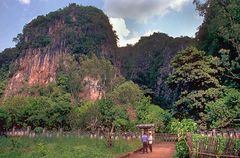 Mountain range near Viengxay shelter of Pathet Lao