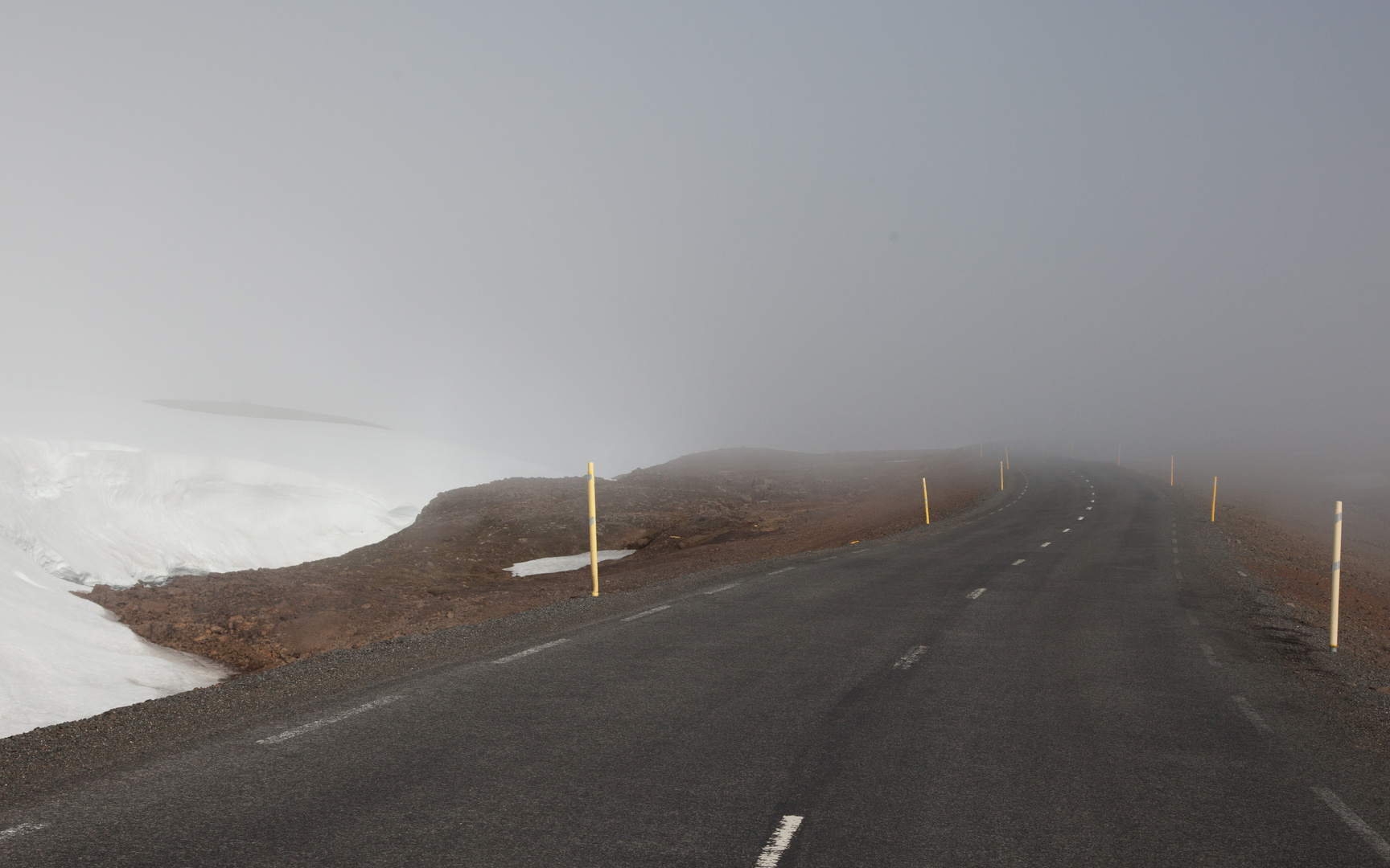 Mountain Road in June - Iceland