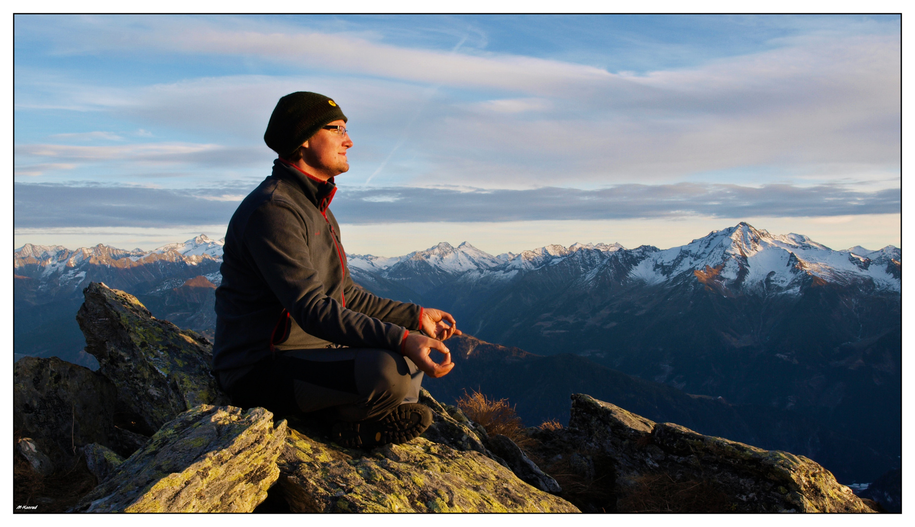 mountain sundowner meditation