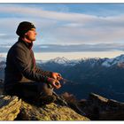 mountain sundowner meditation