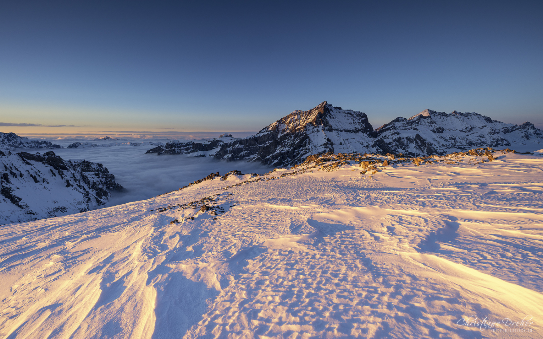 Mountain sunset