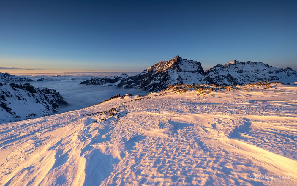 Mountain sunset