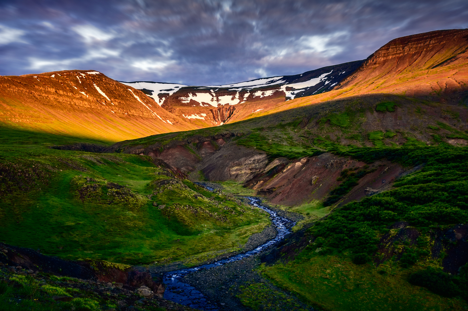 - mountain sunset