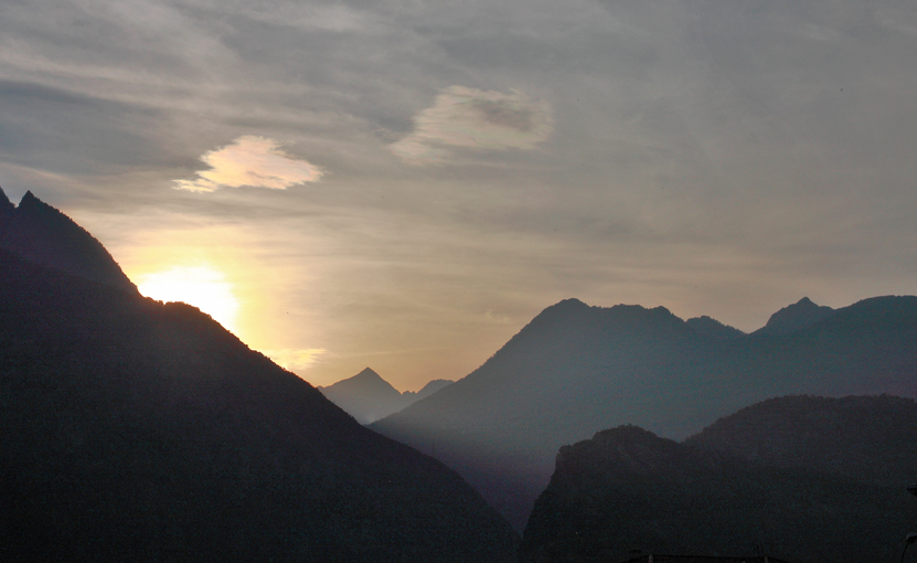 mountain sunset