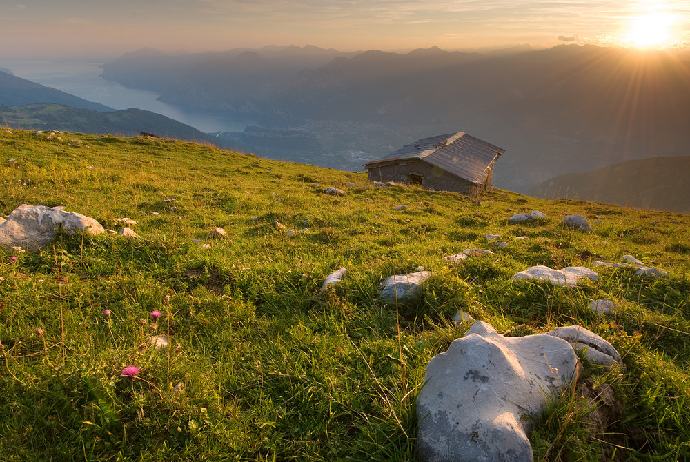 Mountain sunset, Mount Stivo, Trentino