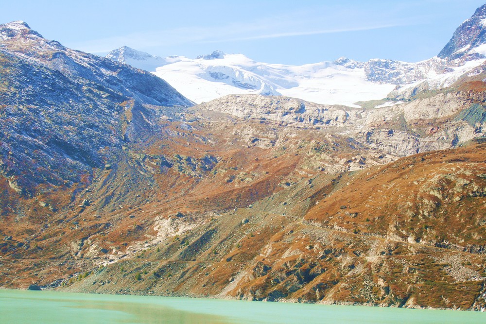 Mountain view from Saas Fee, Switzerland.