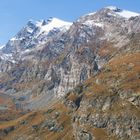 Mountain view over Saas Fee, Switzerland.