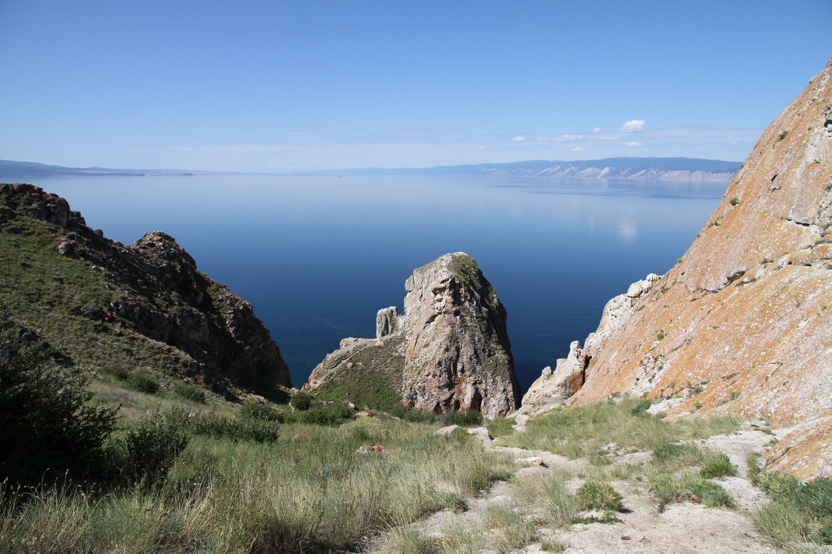 Mountain with face, Insel Olchon, Baikal, Russland