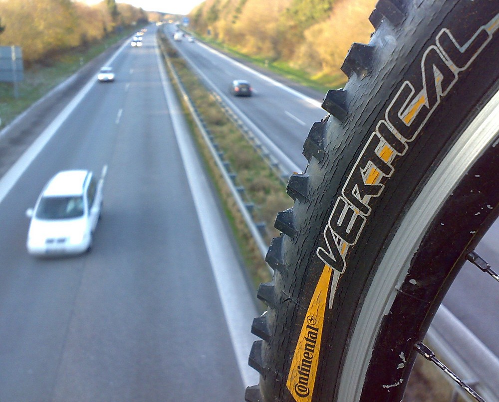 Mountainbike goes Autobahn