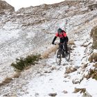 Mountainbiker am Leiterenpass