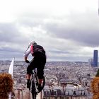 Mountainbiker am Montmartre