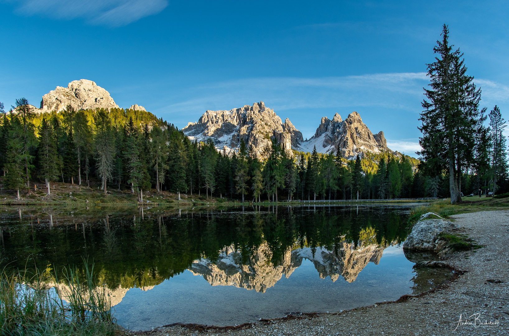 mountains in the mirror