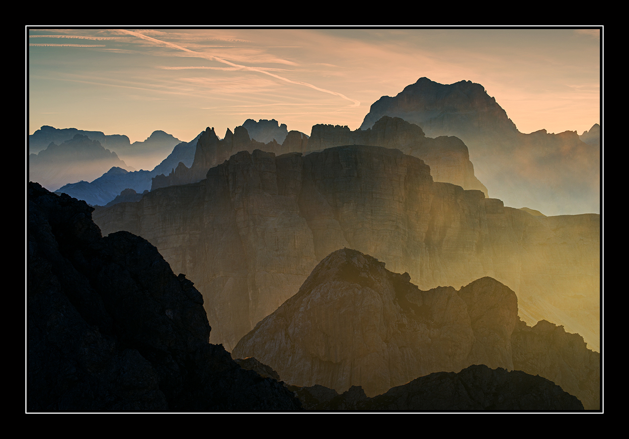 Mountains over each other