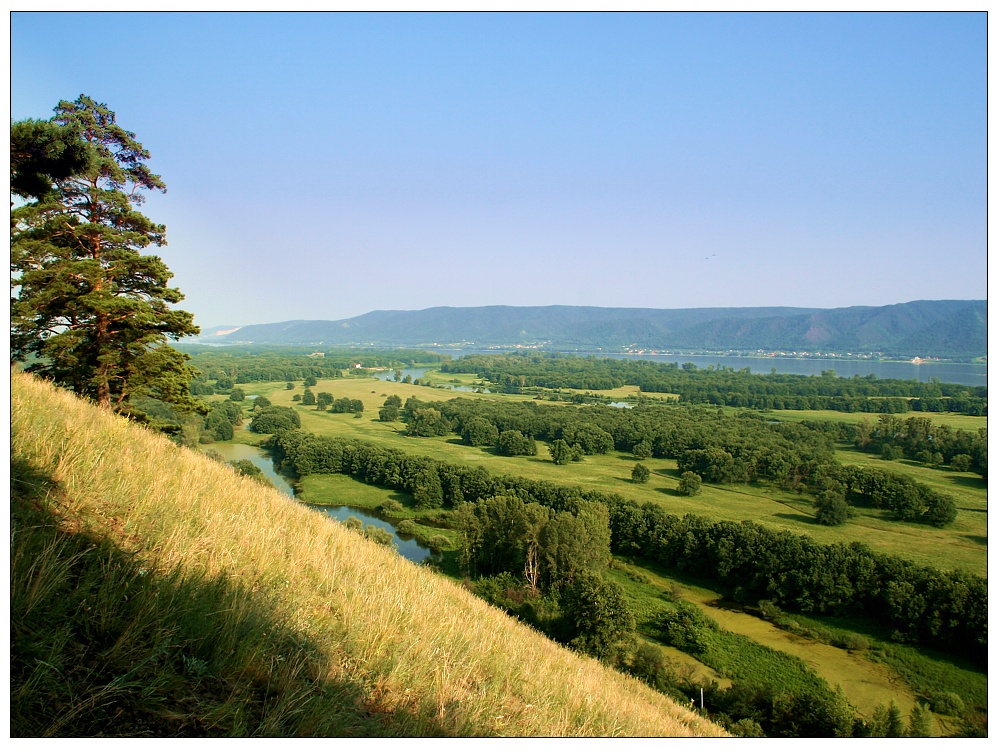 Mountains, rivers and fields