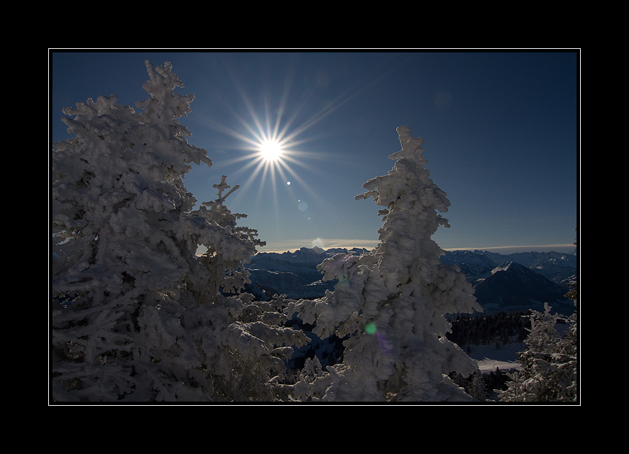 mountains, snow and sun...