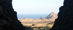 mountains towards the sea